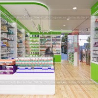 Thiết kế shop mẹ và bé kết hợp kinh doanh hiệu thuốc Cường Tuyết